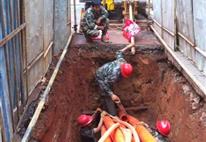 玉溪高新区160PPR管电力16孔定向钻顶管施工